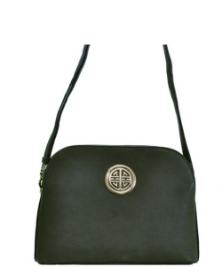 Messenger Handbag Design Faux Leather WU040NC CHARCOAL GRAY